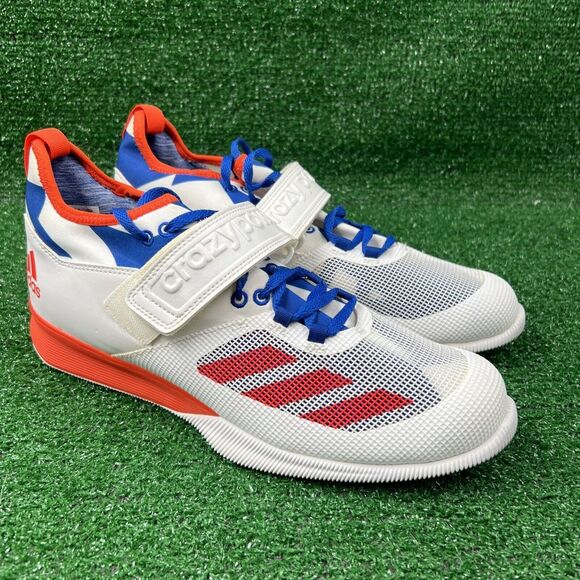 Adidas Mens Crazy Power Cross Trainer Shoes Mismatch White